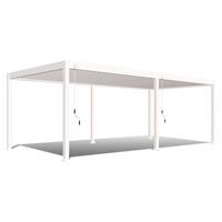 Pavillon Deluxe 720x360cm Wetterfest, Gartenpavillon - Weiß, Basics, Metall (720/255/360cm) - WEIDE