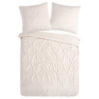 Bettwäsche Elegance Sandfarben 135x200 cm - Sandfarben, Basics, Textil (135/200cm)