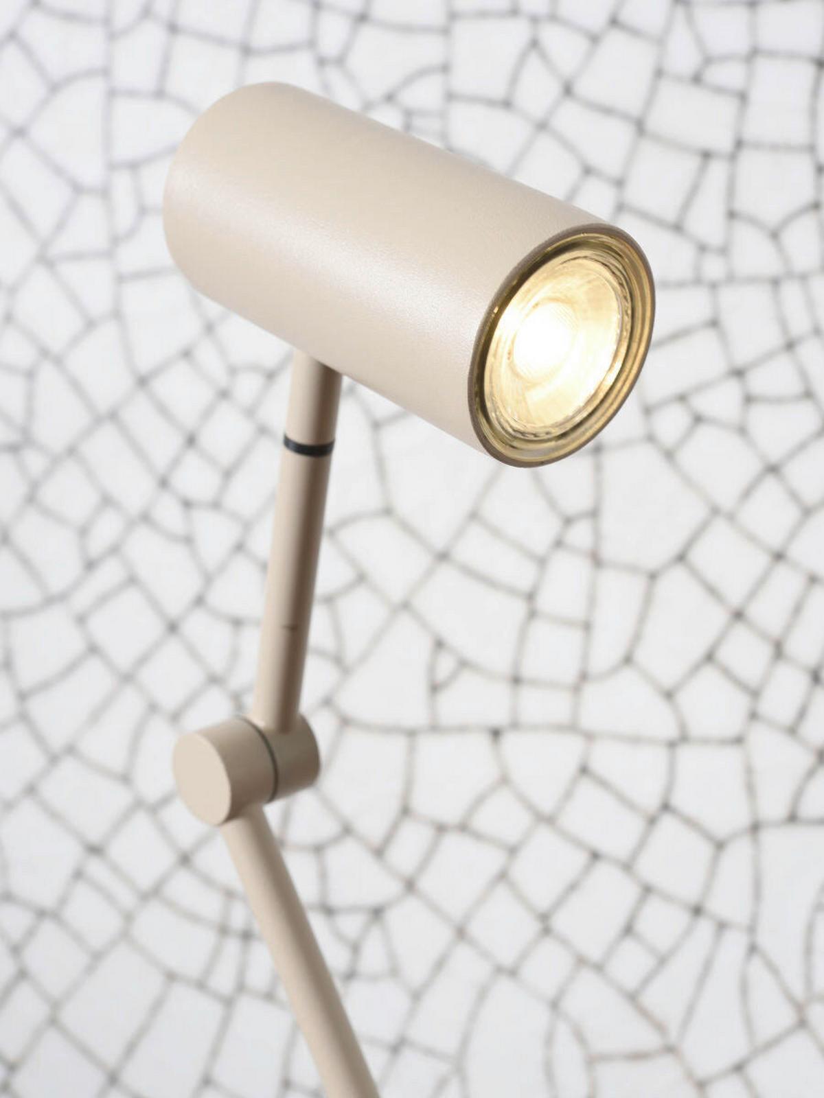 Stehlampe Montreux Sandfarben Mit Flexarm - Sandfarben, Basics, Metall (22/134/0,8cm) - It's about Romi