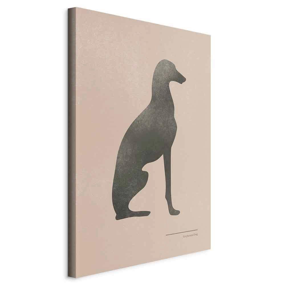 Leinwandbild Calm Dunkelgrau Beige B: 40 Cm
