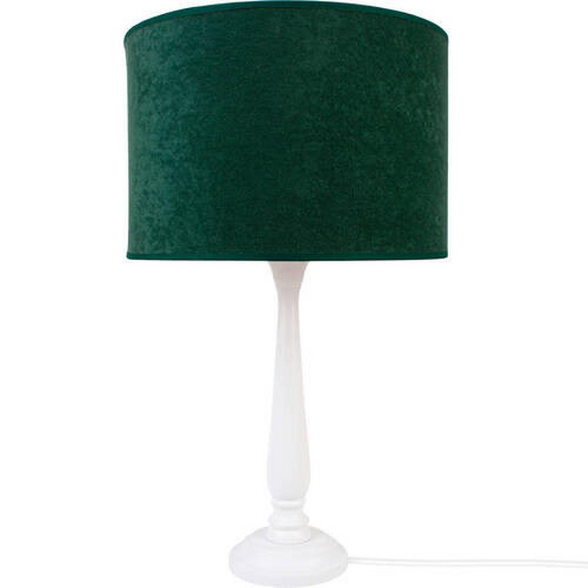 Tischleuchte 4104253 Berta - Waldgrün - Waldgrün/Weiß, Basics, Holz (30/51cm)