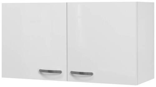 KUCHYŇSKÁ HORNÍ SKŘÍŇKA ALBA  H 100 - bílá/vysoce lesklá bílá, Moderní, kov/kompozitní dřevo (100/54,8/32cm)