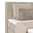 Boxspringbett mit Topper mit Bettkasten 180x200 cm Medino - Beige, KONVENTIONELL, Holz/Holzwerkstoff (180/200cm) - Luca Bessoni