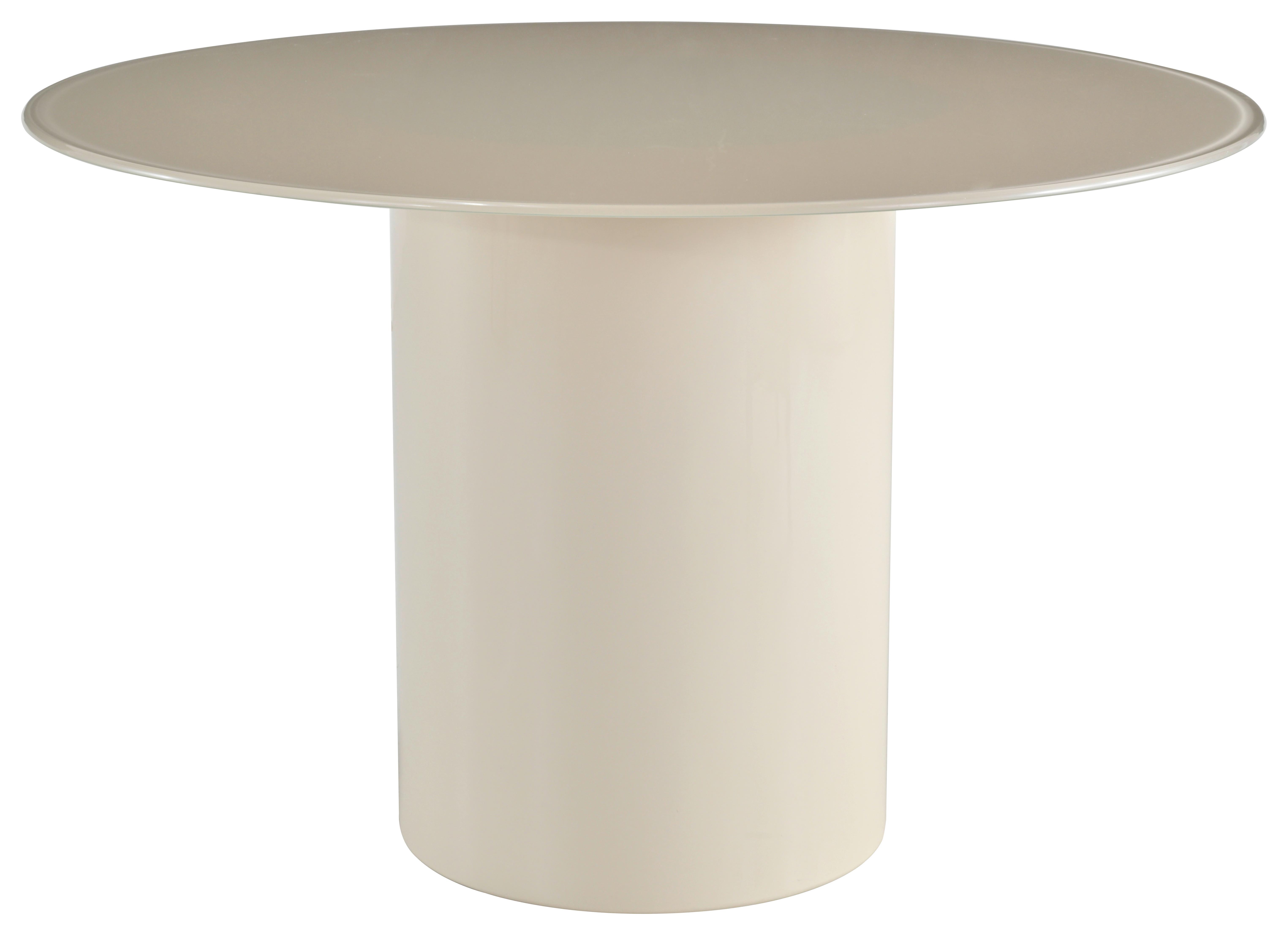Esstisch Tivoli Beige L: 120 cm - Beige, MODERN, Glas/Holzwerkstoff (120/120/75cm) - MID.YOU