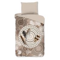 BETTWÄSCHE RINGHDA - Taupe/Sandfarben, Design, Textil (140/200cm)