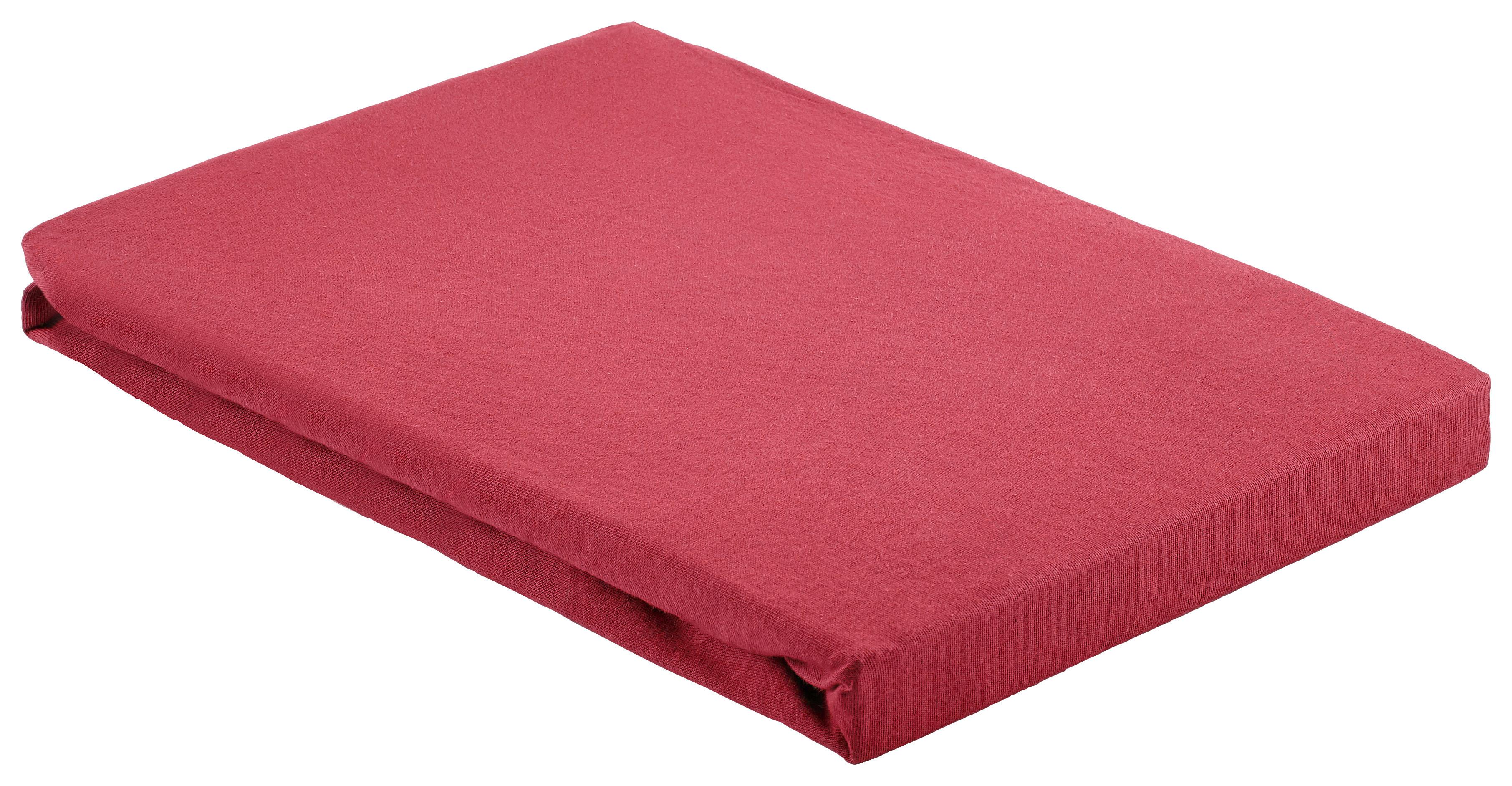 Elastické Prostěradlo Basic, 100/200 Cm - bordeaux, textil (100/200cm) - Modern Living