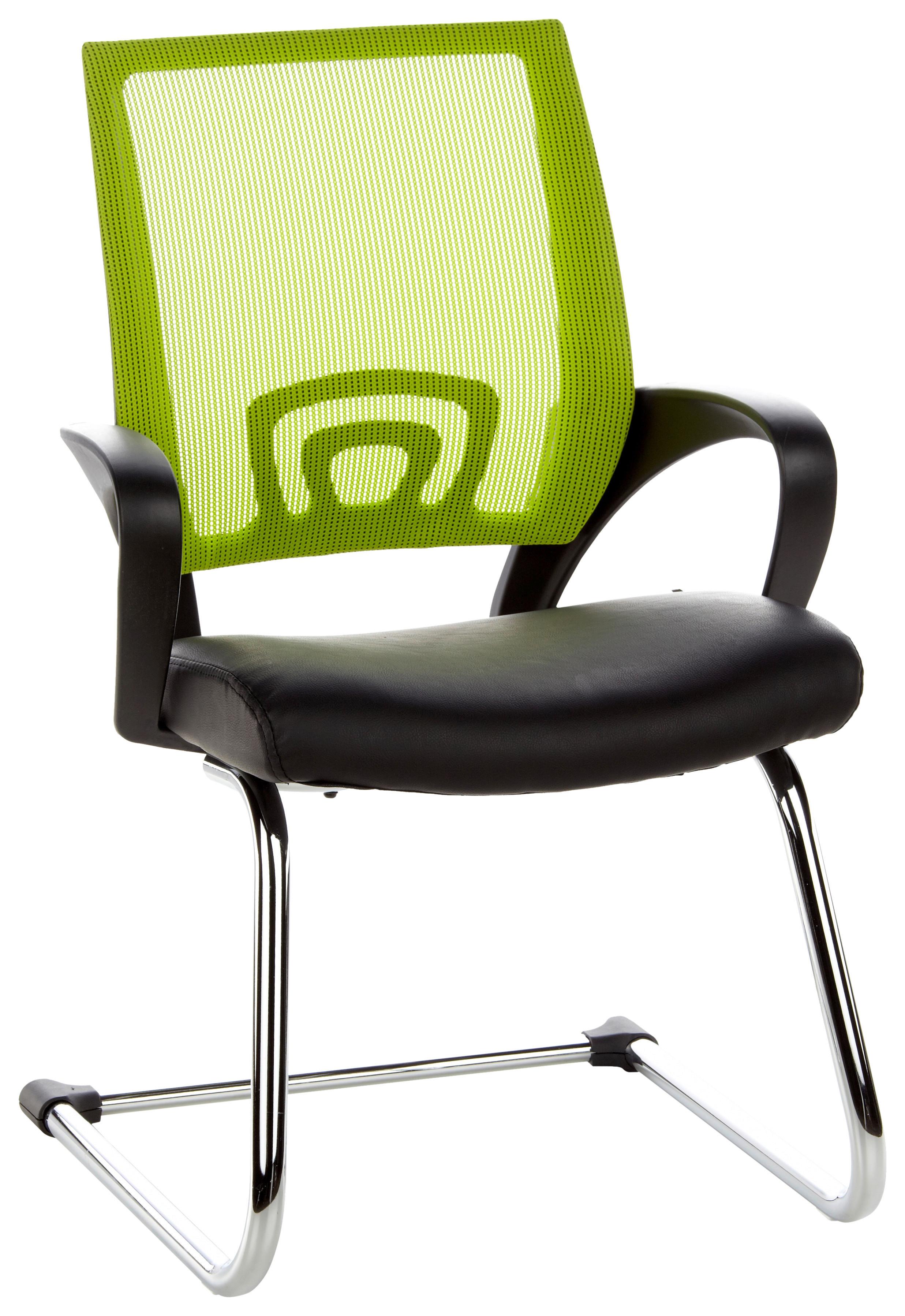 Besucherstuhl Visto Net V Grün/Schwarz Bis 110 Kg