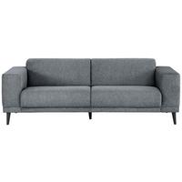 3-Sitzer-Sofa Oslo Grau B: 218 cm - Schwarz/Grau, Design, Textil (218/77/93cm) - MID.YOU