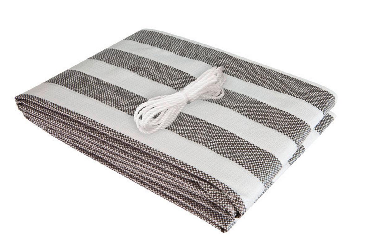 Sichtschutz Balkonblende Ibiza 0,9x5m, - Weiß/Grau, Basics, Kunststoff (500/90cm) - Windhager