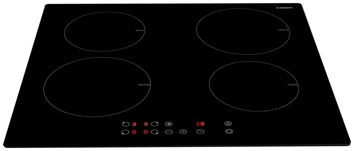 Ceem Induktionskochfeld Autark, B: 59 Cm, Touchfeld - Schwarz, Basics, Glas/Kunststoff (59/5,8/52cm) - CEEM
