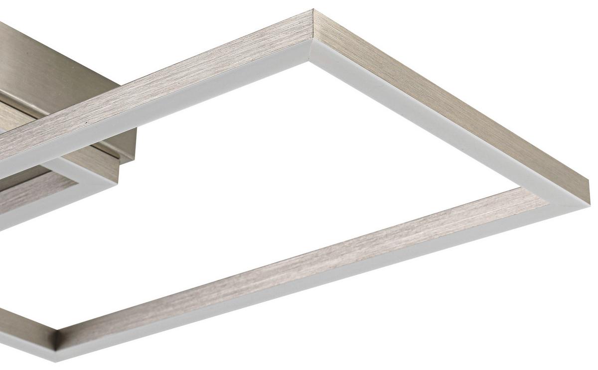 Led Mennyezeti Lámpa Tracy - alumínium színű, Modern, műanyag/fém (50/28/6,5cm) - Luca Bessoni