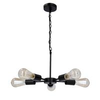 PENDELLEUCHTE 35-09388 SPARTA - Schwarz, Design, Metall (36/36/105cm)
