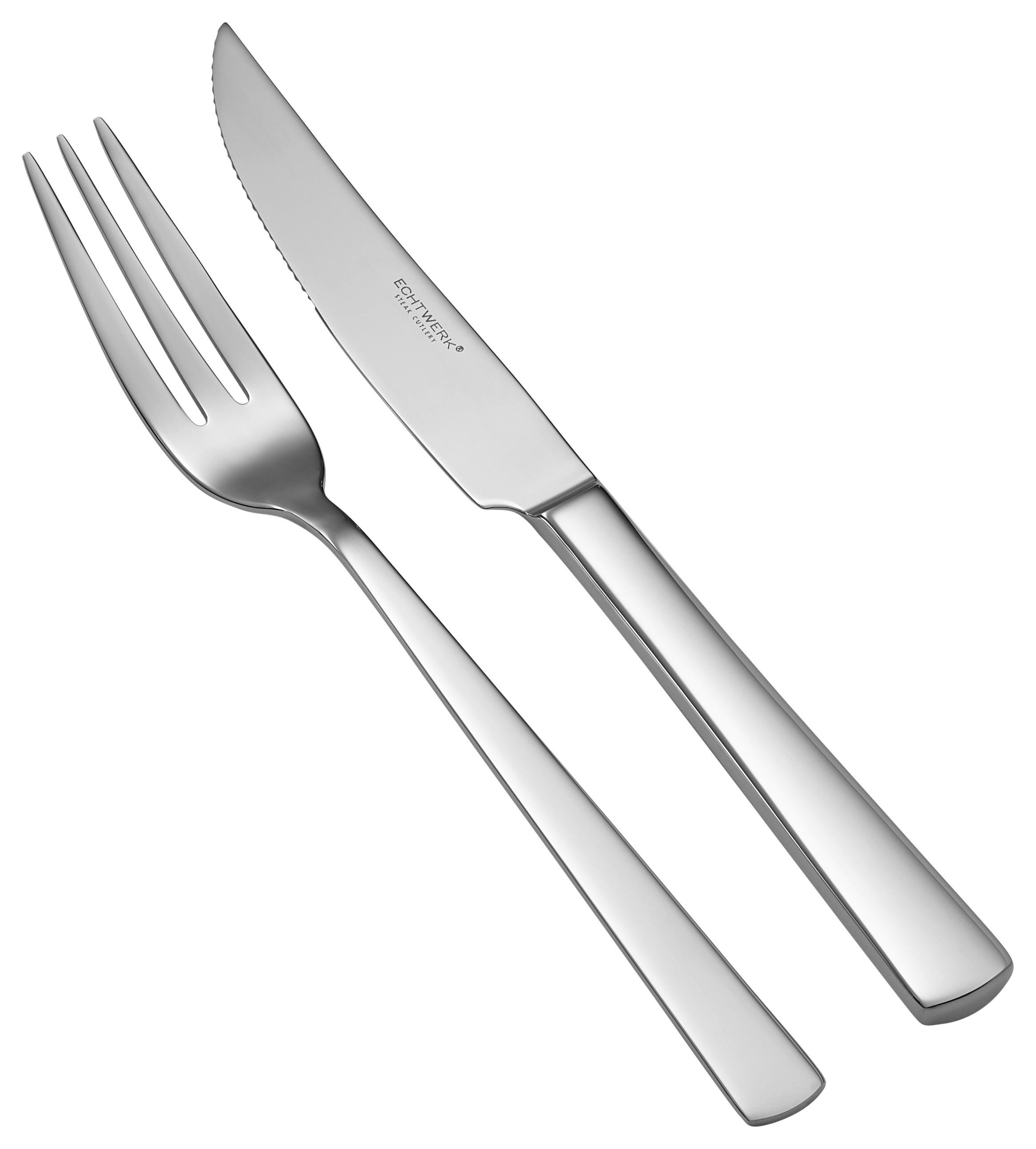 Steakbesteck Echtwerk Sarre - Edelstahlfarben, Trend, Metall - Echtwerk