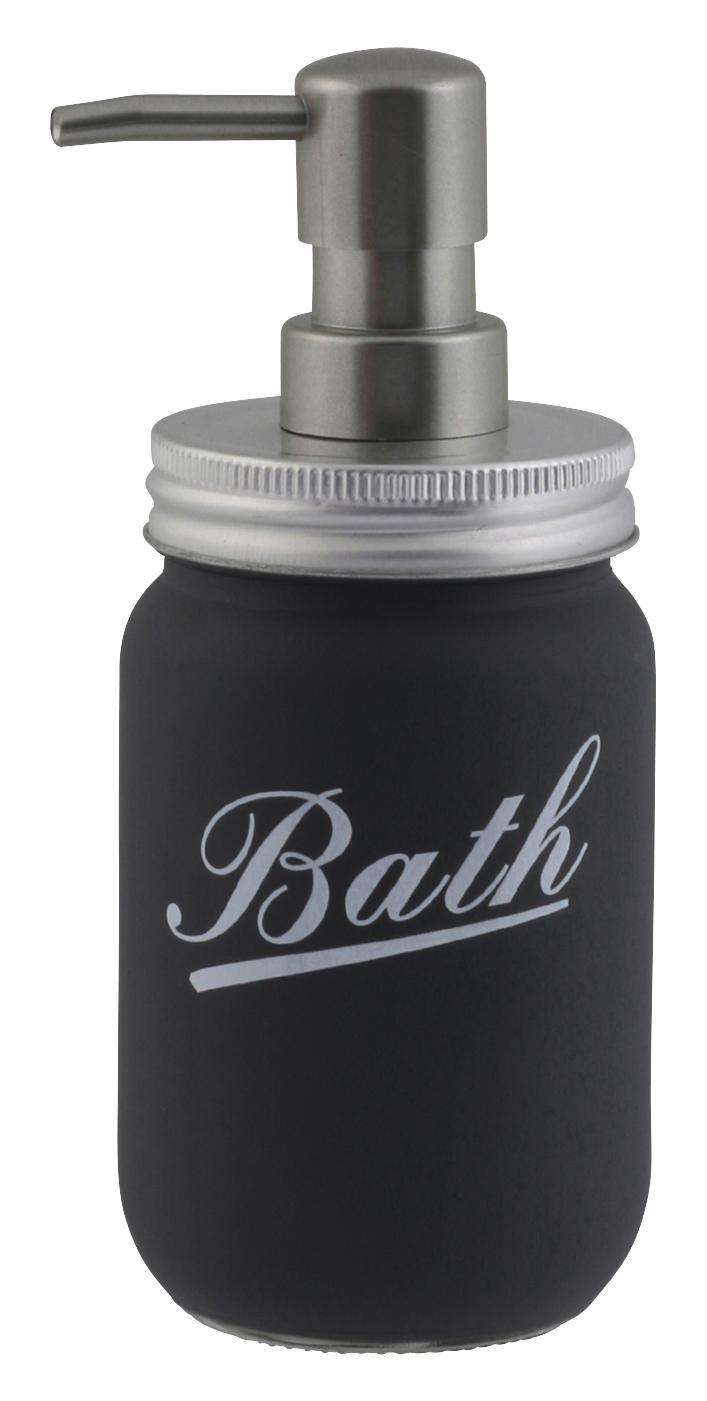 Seifenspender Retro - Anthrazit, MODERN, Glas (6,5/18,5cm)