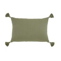 DEKORAČNÝ VANKÚŠ Frieda, 40/60cm, olivovozelená - olivovozelená, Modern, textil (40/60cm) - Modern Living