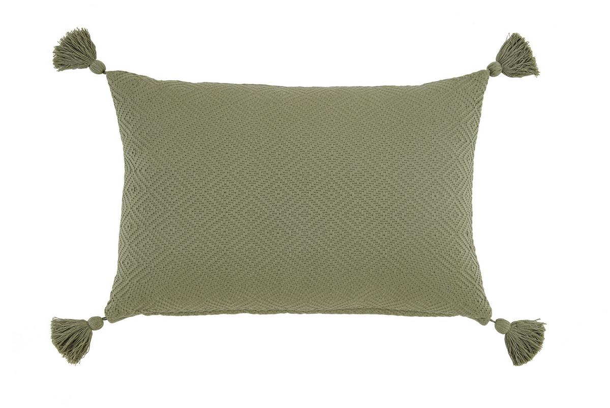 DEKORAČNÝ VANKÚŠ Frieda, 40/60cm, olivovozelená - olivovozelená, Modern, textil (40/60cm) - Modern Living