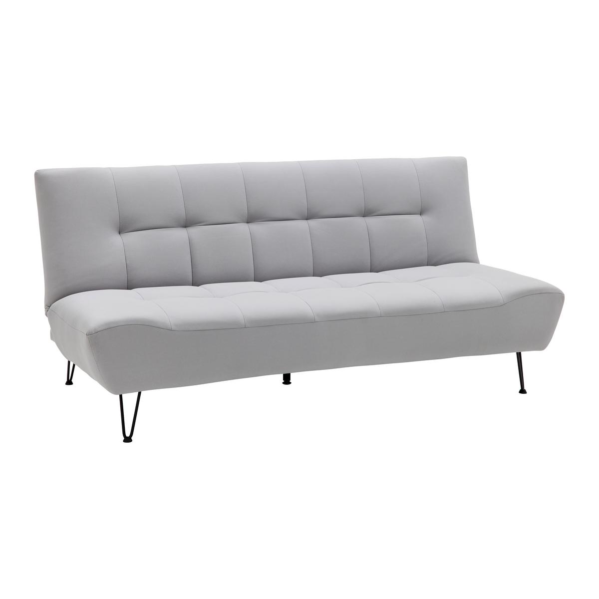 Rozkládací pohovka GELI šedá - černá/světle šedá, Moderní, kov/dřevo (192/88/97cm) - P & B