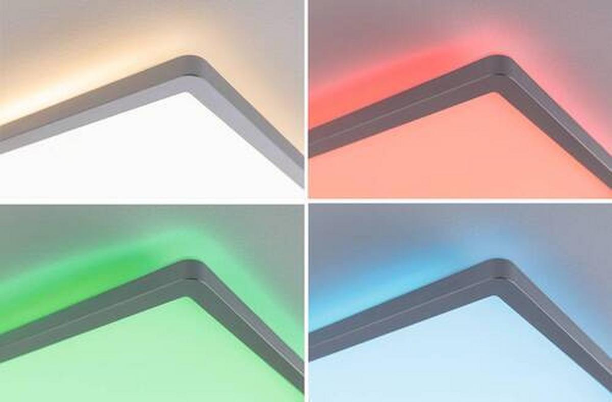 Led-paneel L: 58 Cm Dimmbar - Chromfarben, Basics, Kunststoff (58/20cm) - Paulmann
