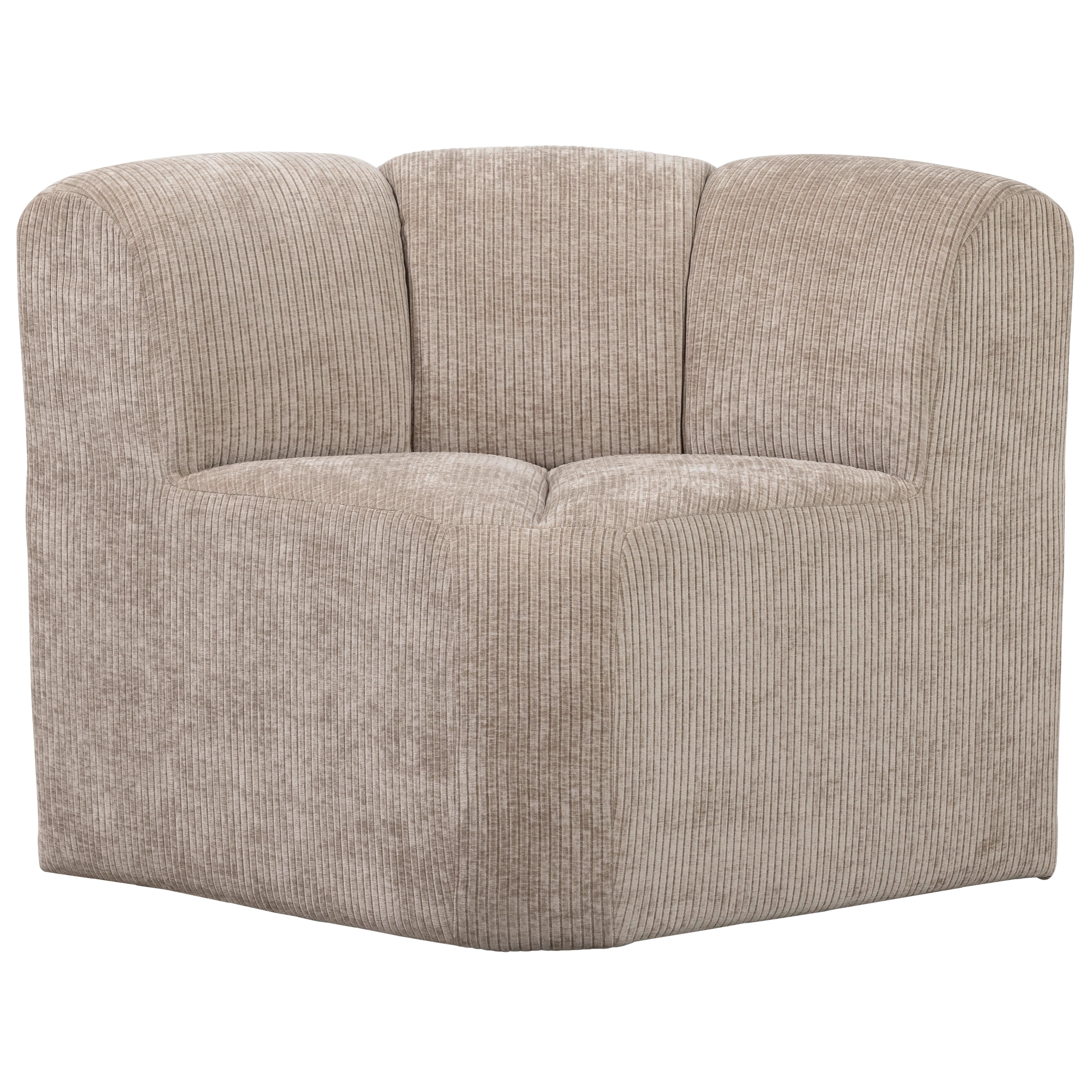 Eckbank Mojo Sandfarben B: 83cm - Sandfarben/Schwarz, MODERN, Textil (83/83/83cm) - Livetastic
