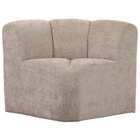 Eckbank Mojo Sandfarben B: 83cm - Sandfarben/Schwarz, MODERN, Textil (83/83/83cm) - Livetastic
