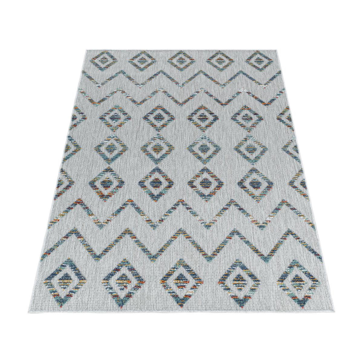 Flachwebteppich Bahama - Multicolor, Design, Textil (200/290cm) - Novel