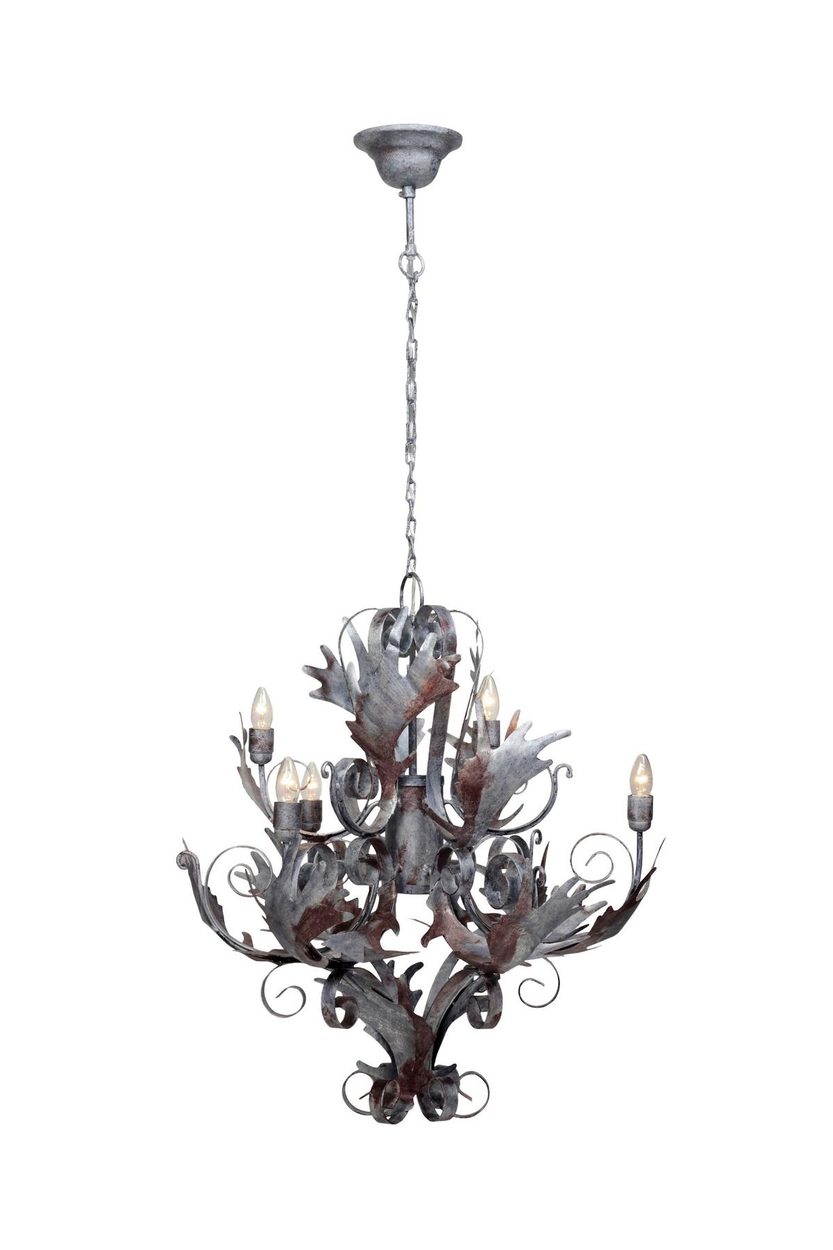 Hängeleuchte Fly Through Silber II - Silberfarben, Trend, Metall (71/71/81cm) - Kayoom