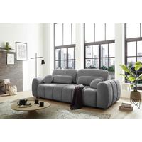SCHLAFSOFA Bubble Grau B: 256 cm - Schwarz/Grau, Design, Textil (256/76/112cm) - MID.YOU