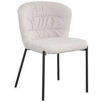 Židle EMILY béžová - černá/béžová, Lifestyle, kov/dřevo (55/79/59cm) - Mömax