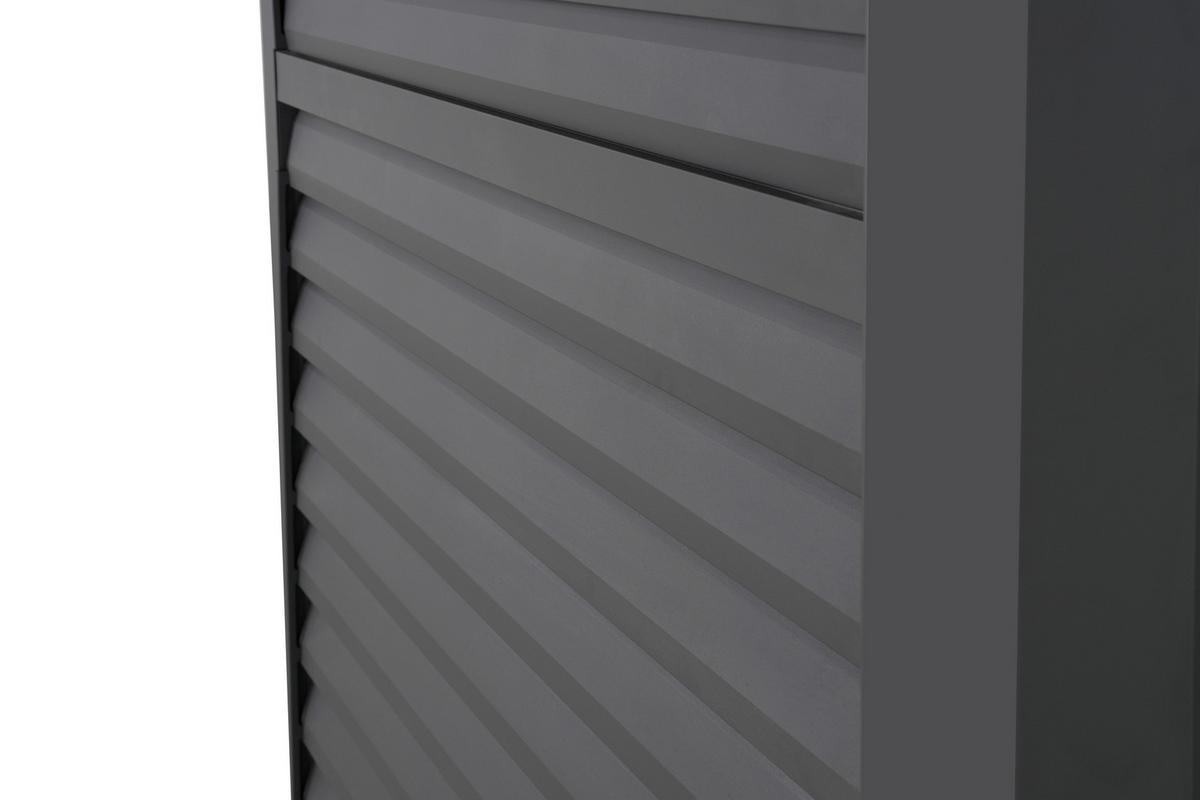 Lamellenteil Deluxe/Classic Anthrazit - verstellbar - Anthrazit, MODERN, Metall (123/240/10cm) - Gardenson