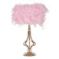 Tischleuchte Tarty Pink Pink, Weiß B: 25 cm - Pink/Weiß, Basics, Kunststoff/Metall (25/54/25cm)