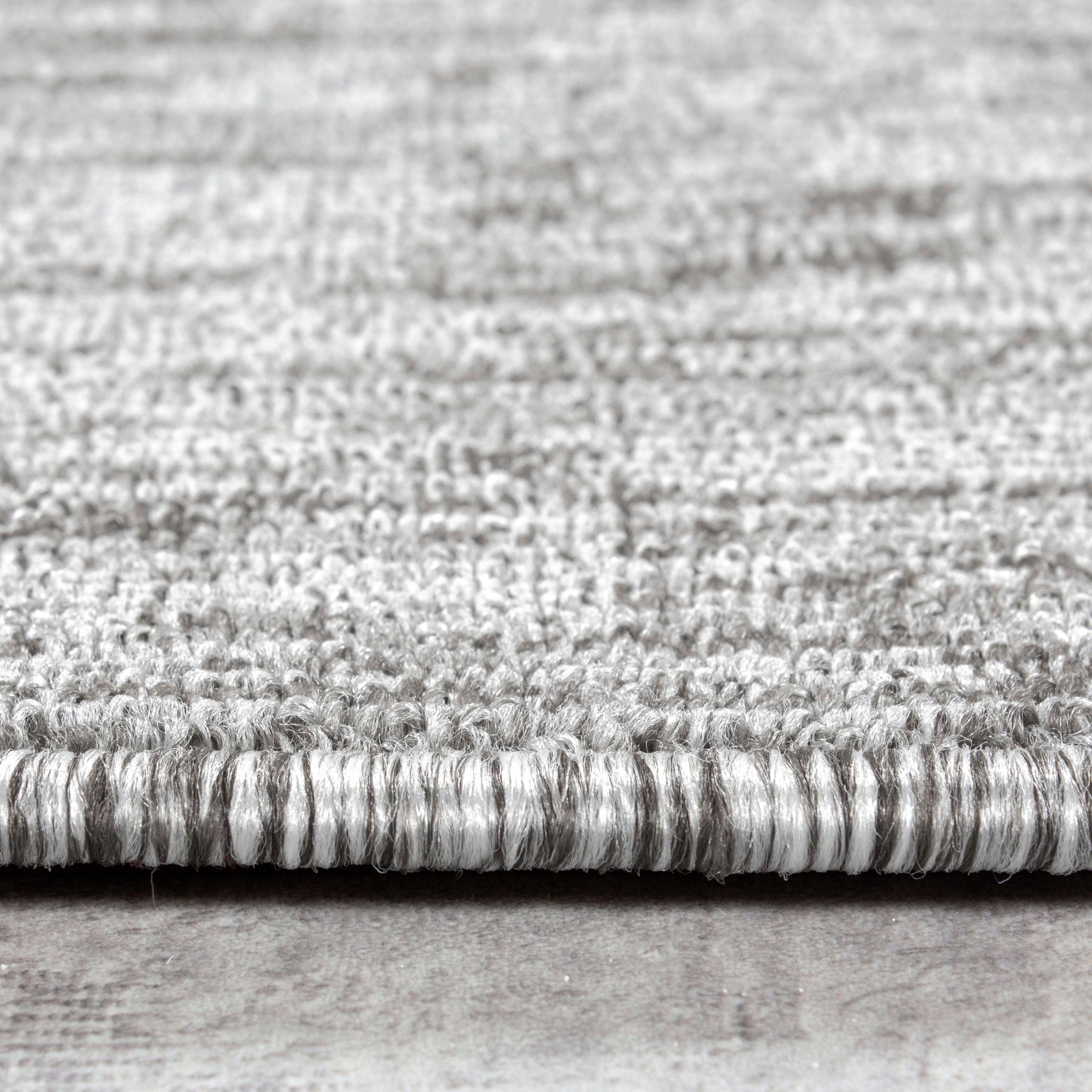 Teppich Läufer Hellgrau Nizza 250x80 cm - Hellgrau, KONVENTIONELL, Textil (80/250cm)