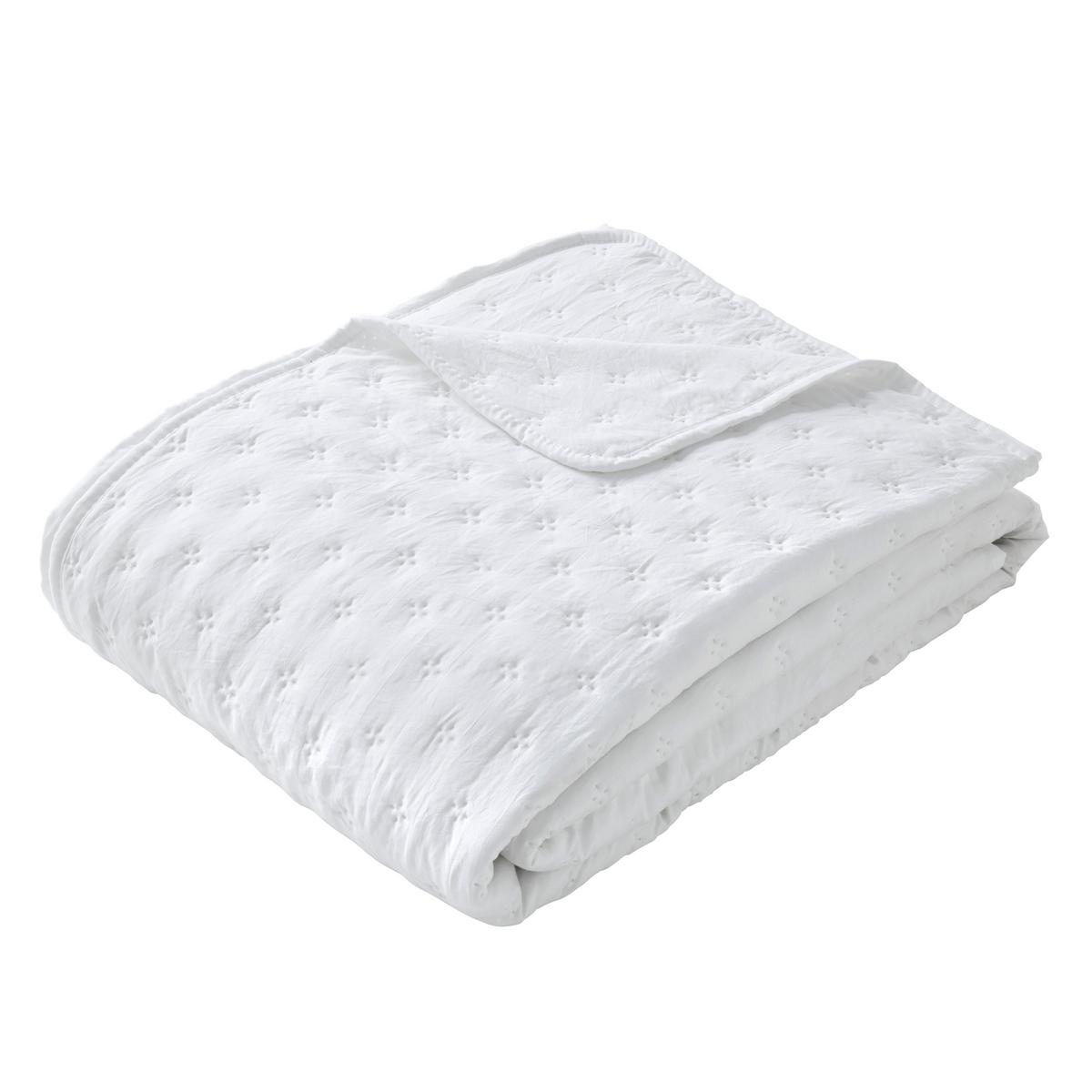 PŘEHOZ NA POSTEL ROMY - bílá, textil (220/240cm) - Mömax