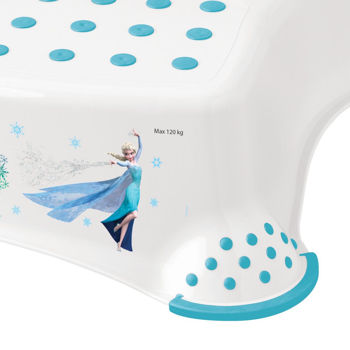 Tritthocker Igor Frozen H: 21 cm Anti-Rutsch-Funktion - Blau/Weiß, Kunststoff (40/37/21cm) - Disney