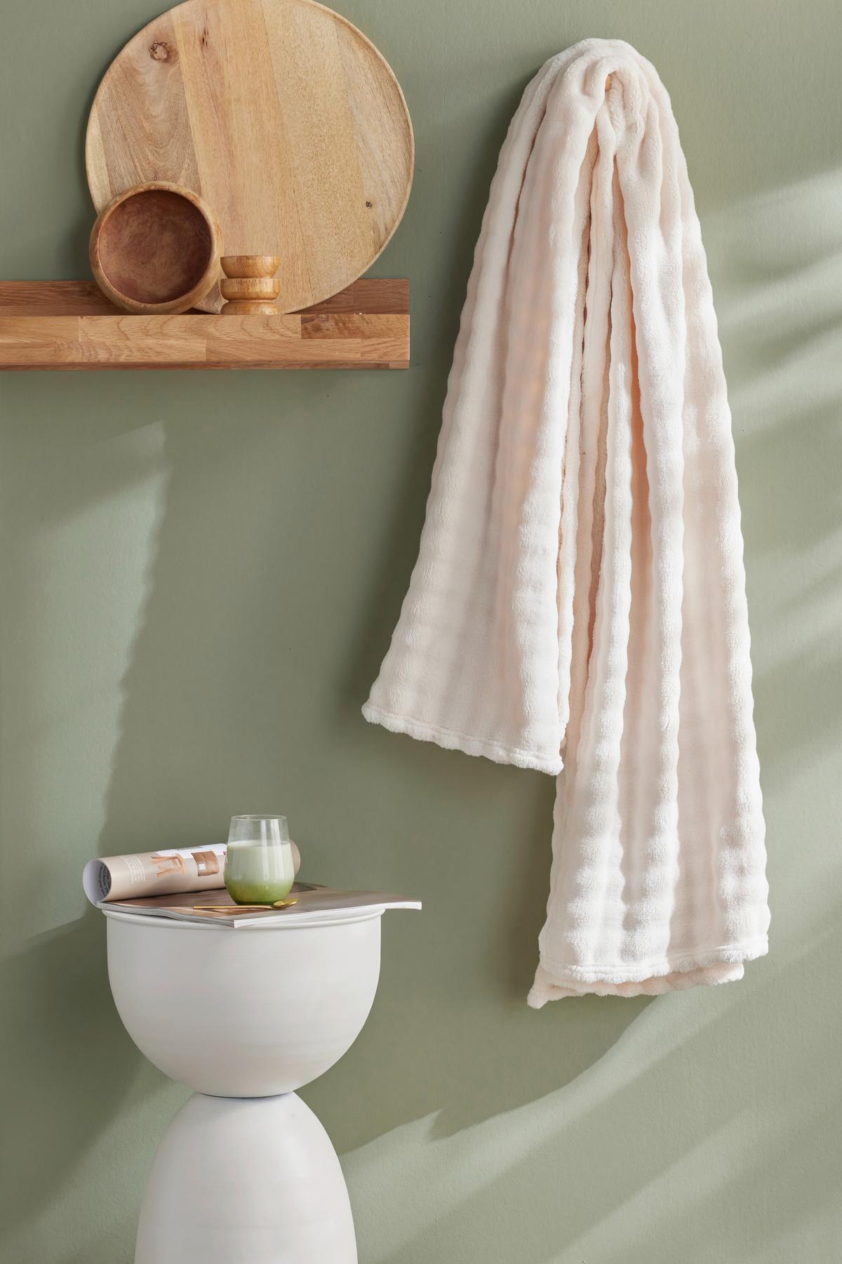 MĚKKÁ DEKA BIEN AU CHAUD - bílá, Moderní, textil (130/180cm)