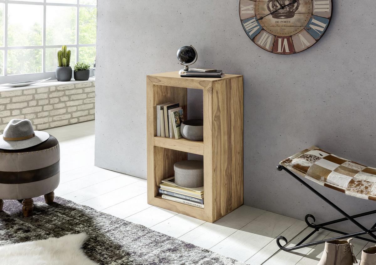 Standregal Massiv Mumbai 50 cm Akaziefarben - Akaziefarben, MODERN, Holz (50/88/35cm) - MID.YOU