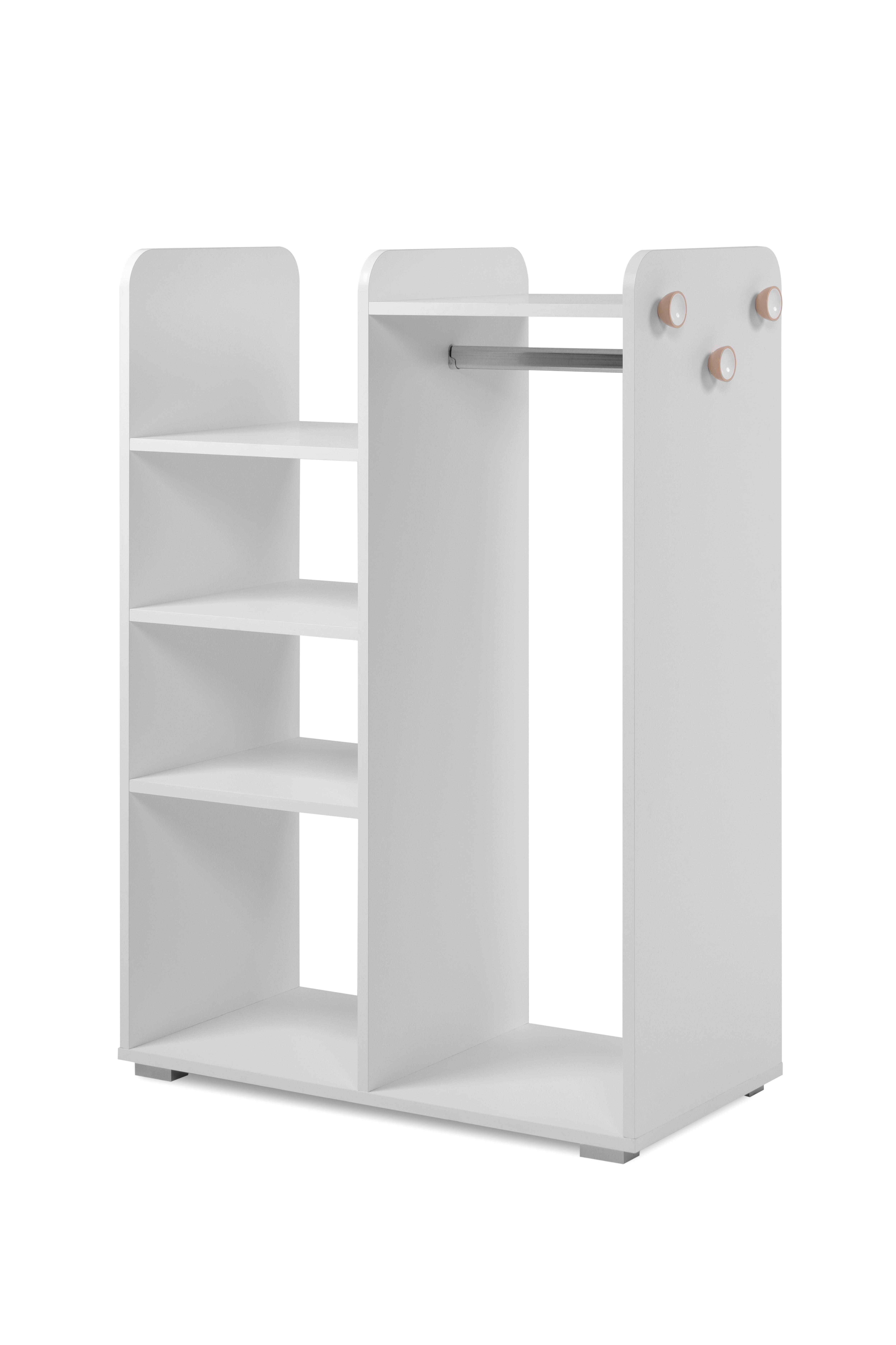 Nyitott Gardróbszekrény Lala 41a - fehér, Design (78/109/39cm)