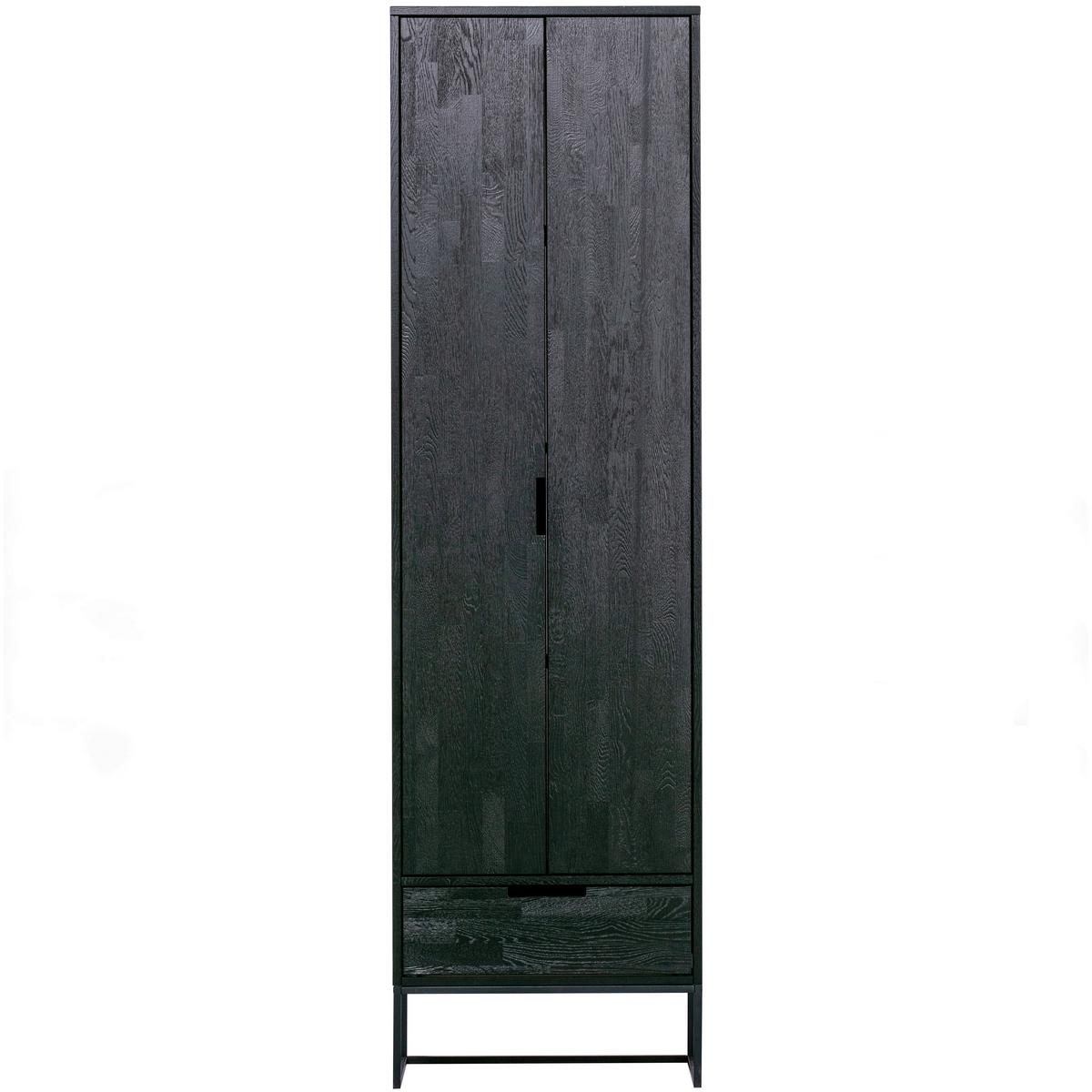 Mehrzweckschrank Silas Schwarz B: 60 Cm - Schwarz, Design, Holz/Holzwerkstoff (60/210/36cm) - Livetastic