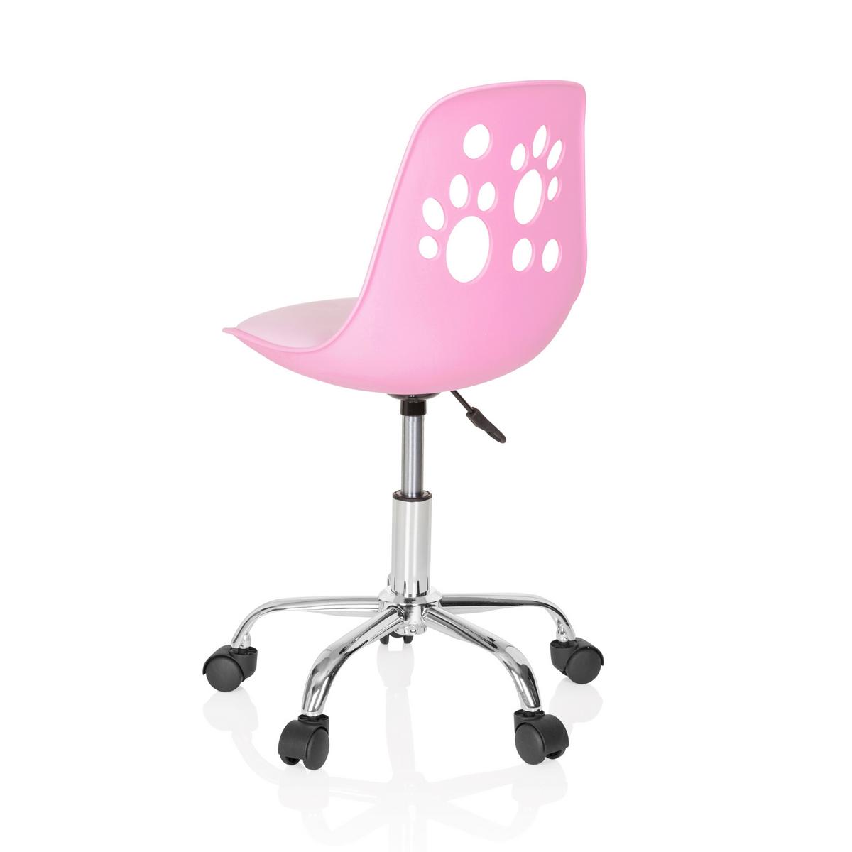Jugenddrehstuhl Fancy I Pink Tiermuster - Pink, MODERN, Kunststoff/Textil (40/72-82/44cm) - MID.YOU