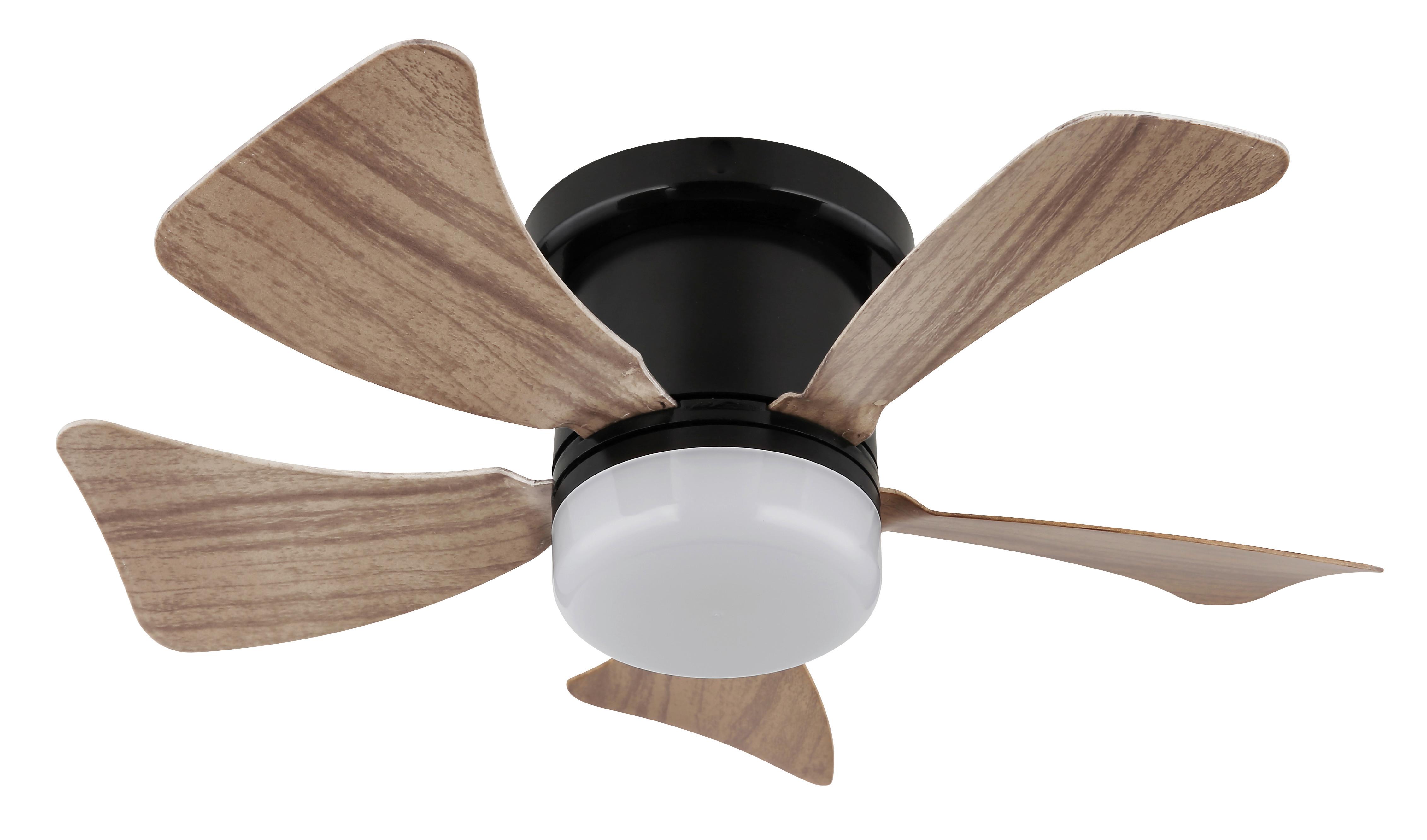 Deckenventilator Hines Opal Schwarz D: 40,6 cm - Opal/Schwarz, KONVENTIONELL, Kunststoff/Metall (40,6/13cm) - Globo