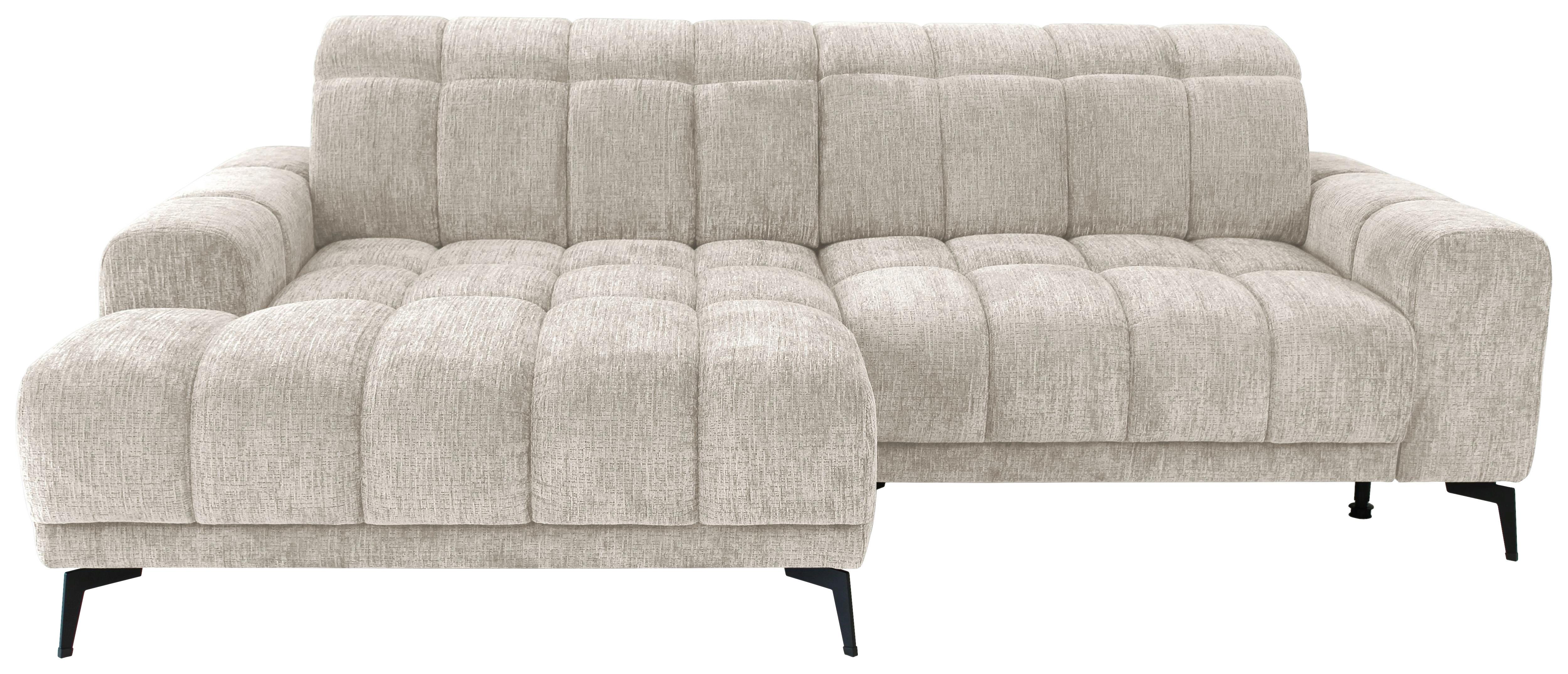 Rohová sedačka LAYA, levá, krémová žinylka KANSAS - krémová, Moderní, textil (155/250cm) - Premium Living