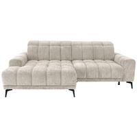 Rohová sedačka LAYA, levá, krémová žinylka KANSAS - krémová, Moderní, textil (155/250cm) - Premium Living