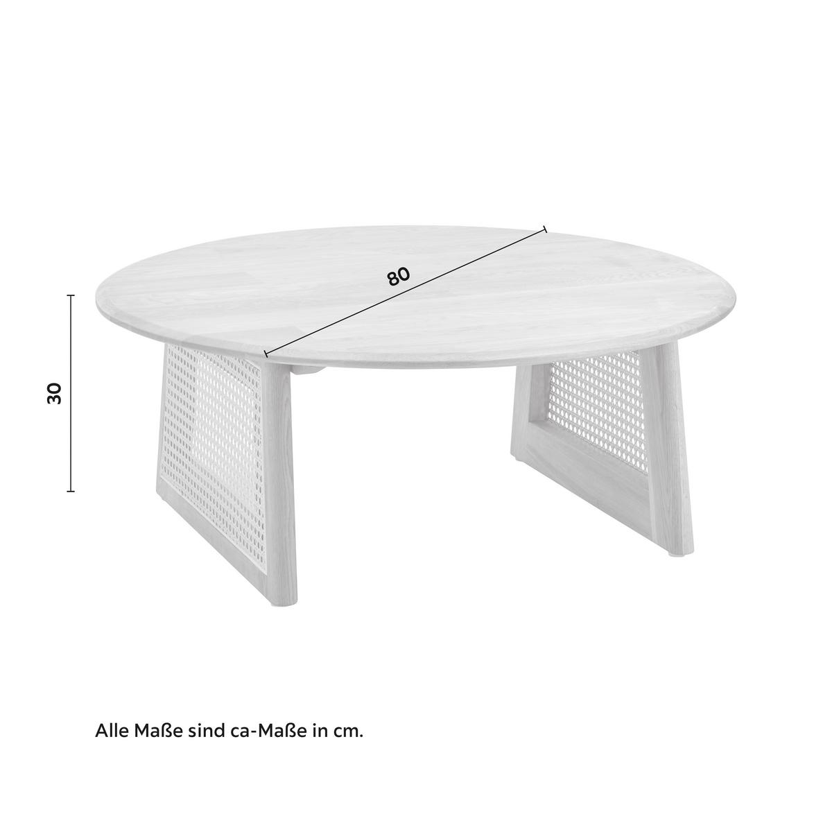 Konferenční stůl masiv Biella přirodní - přírodní barvy, Moderní, dřevo (80/80/30cm) - Bessagi Home
