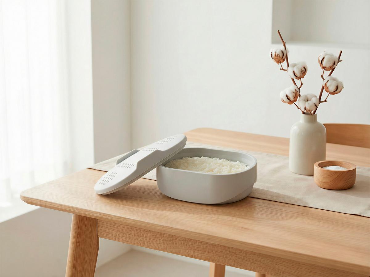 REISKOCHER GOURMETMAXX - Hellgrau, Basics, Kunststoff (24/18/11cm) - GOURMETMAXX