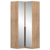 Eckkleiderschrank Alabama Sonoma Eiche B: 100 - Sonoma Eiche, MODERN, Glas/Holzwerkstoff (100/229/102cm) - Rauch Möbel