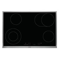 Glaskeramik Kochfeld Hk834060x -B Autark B: 76,3cm Bräterzone - Schwarz, Glas (76,3/51,6cm) - AEG