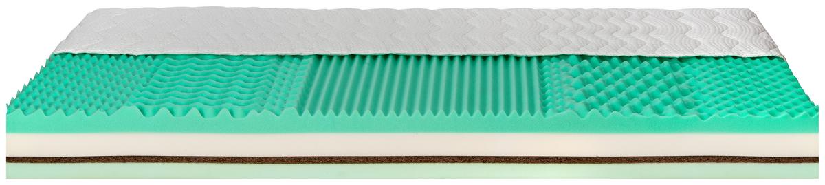 Matrace Viva Kokos 90x200cm, H2/ H3 - bílá/barvy stříbra, Moderní, textil (90/200cm) - Primatex