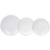 Tafelservice Fascetta Platino 6 Personen Geschirr Set - Platinfarben/Weiß, Design, Keramik - Tognana