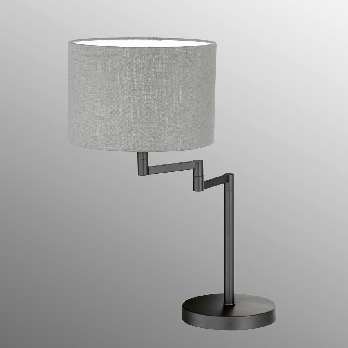 Tischleuchte 50575 Rota - Sandfarben/Schwarz, Basics, Textil/Metall (30/55cm) - Fischer & Honsel