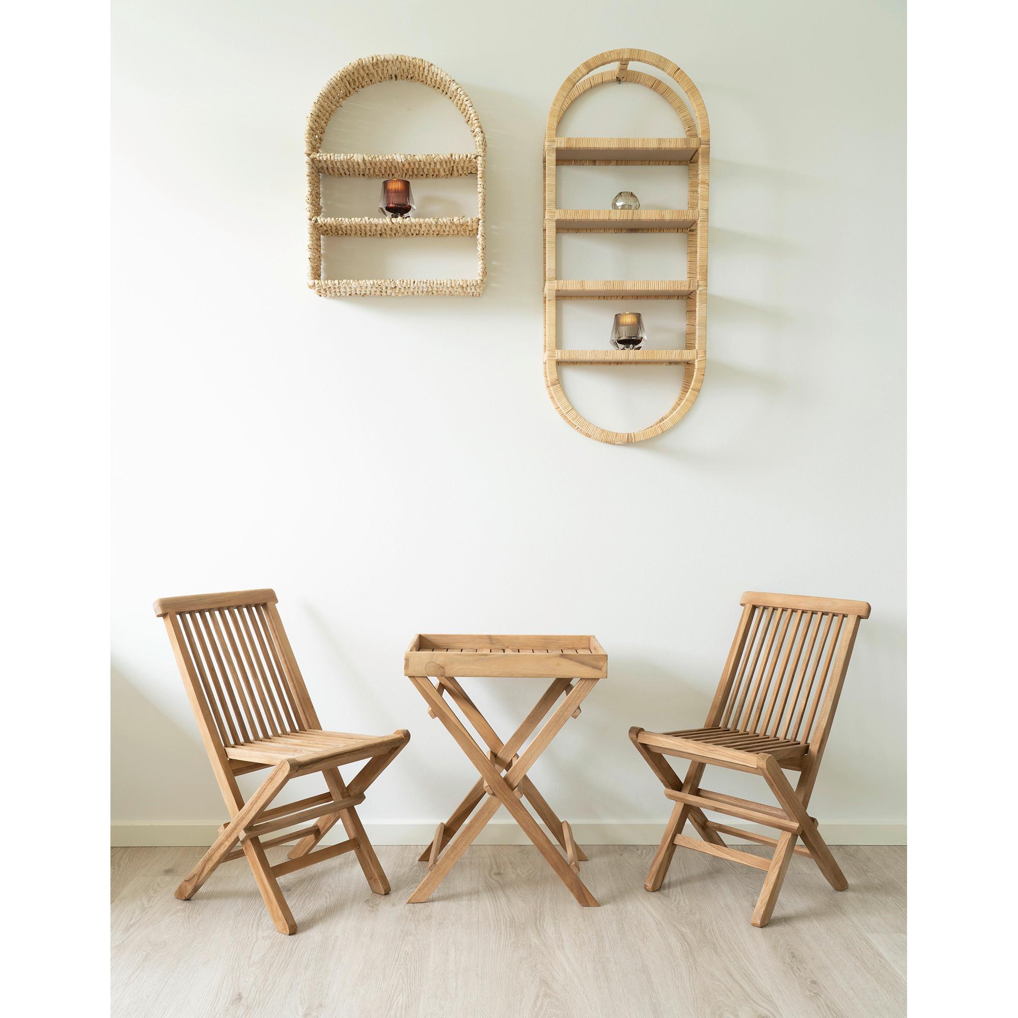 Gartenstuhl-set Toledo Braun B: 31 Cm - Braun, MODERN, Holz (31/58/42cm) - MID.YOU