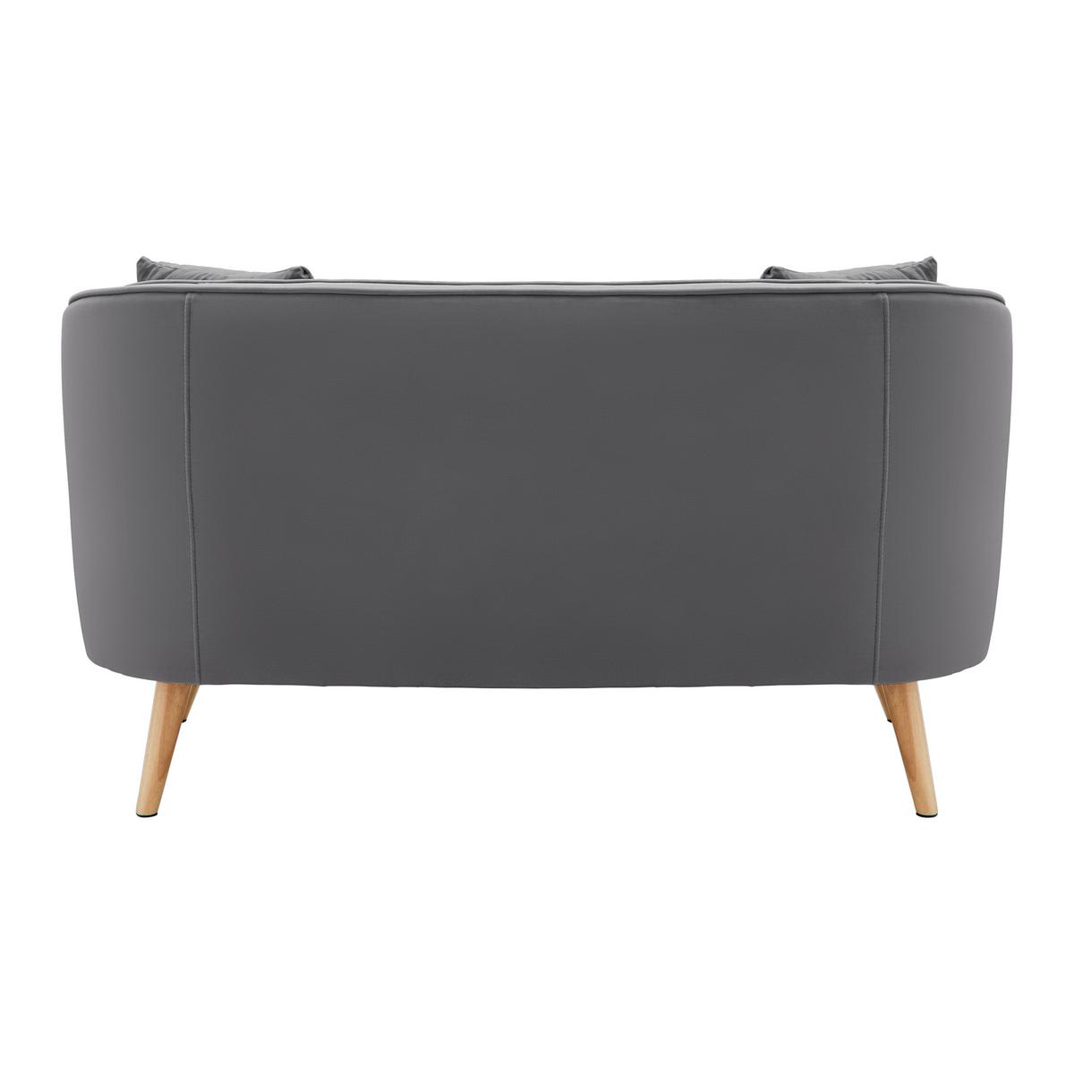 Pohovka HOPE sivá - sivá/prírodná farba, Modern, drevo/textil (141/77/73cm) - Bessagi Home